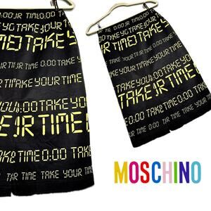 Moschino Jeans "Take Your Time" Skirt - Size 8